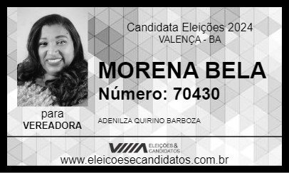 Candidato MORENA BELA 2024 - VALENÇA - Eleições