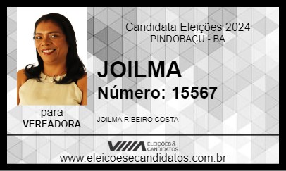 Candidato JOILMA 2024 - PINDOBAÇU - Eleições