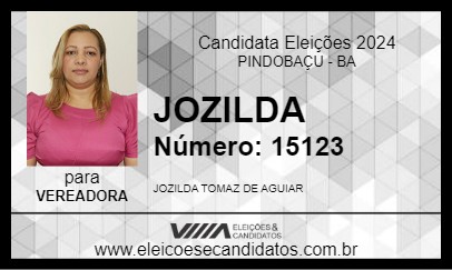 Candidato JOZILDA 2024 - PINDOBAÇU - Eleições