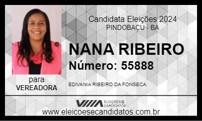 Candidato NANA RIBEIRO 2024 - PINDOBAÇU - Eleições