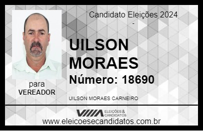 Candidato UILSON MORAES 2024 - BREJÕES - Eleições