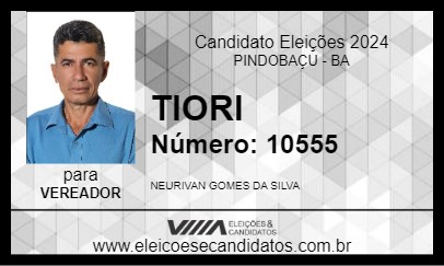 Candidato TIORI 2024 - PINDOBAÇU - Eleições