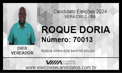 Candidato ROQUE DORIA 2024 - VERA CRUZ - Eleições