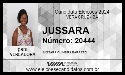 Candidato JUSSARA 2024 - VERA CRUZ - Eleições