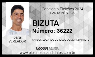 Candidato BIZUTA 2024 - SANTA INÊS - Eleições