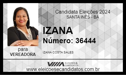 Candidato IZANA 2024 - SANTA INÊS - Eleições