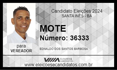 Candidato MOTE 2024 - SANTA INÊS - Eleições