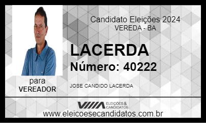 Candidato LACERDA 2024 - VEREDA - Eleições