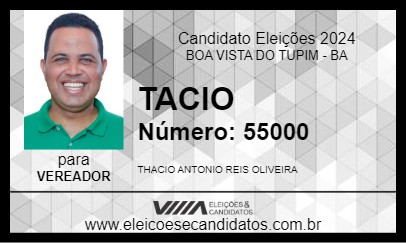 Candidato TACIO 2024 - BOA VISTA DO TUPIM - Eleições