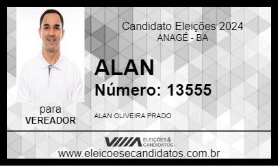 Candidato ALAN 2024 - ANAGÉ - Eleições