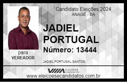 Candidato JADIEL PORTUGAL 2024 - ANAGÉ - Eleições