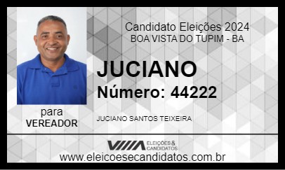 Candidato JUCIANO 2024 - BOA VISTA DO TUPIM - Eleições