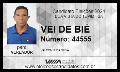 Candidato VEI DE BIÉ 2024 - BOA VISTA DO TUPIM - Eleições