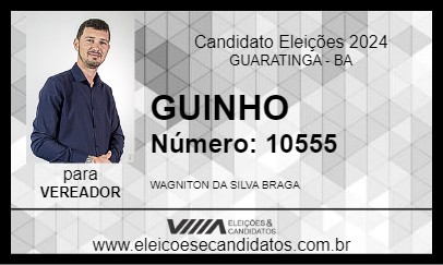 Candidato GUINHO 2024 - GUARATINGA - Eleições