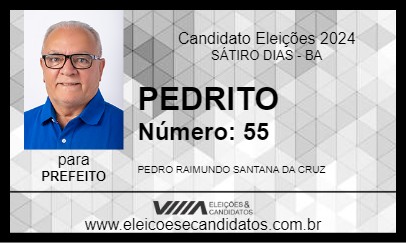 Candidato PEDRITO 2024 - SÁTIRO DIAS - Eleições