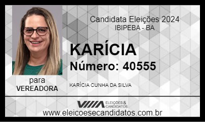 Candidato KARÍCIA 2024 - IBIPEBA - Eleições