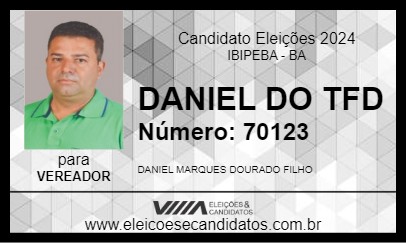 Candidato DANIEL DO TFD 2024 - IBIPEBA - Eleições