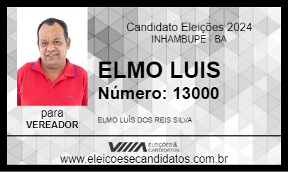 Candidato ELMO LUIS 2024 - INHAMBUPE - Eleições