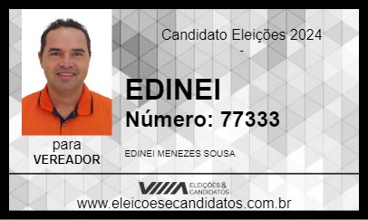 Candidato EDINEI 2024 - PRESIDENTE TANCREDO NEVES - Eleições