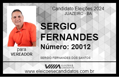 Candidato SERGIO FERNANDES 2024 - JUAZEIRO - Eleições