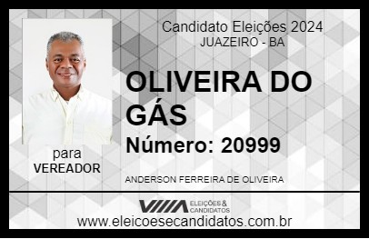 Candidato OLIVEIRA DO GÁS 2024 - JUAZEIRO - Eleições