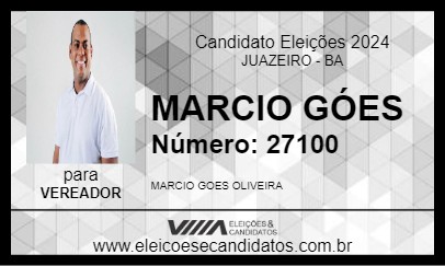 Candidato MARCIO GÓES 2024 - JUAZEIRO - Eleições