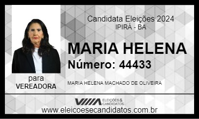 Candidato MARIA HELENA 2024 - IPIRÁ - Eleições