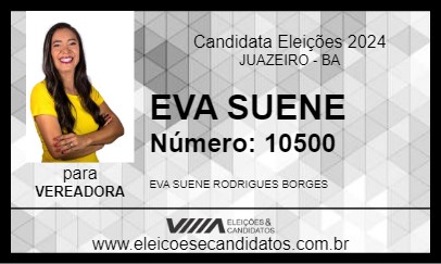 Candidato EVA SUENE 2024 - JUAZEIRO - Eleições