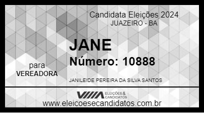 Candidato JANE 2024 - JUAZEIRO - Eleições