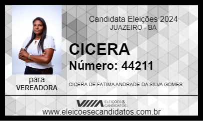 Candidato CICERA 2024 - JUAZEIRO - Eleições