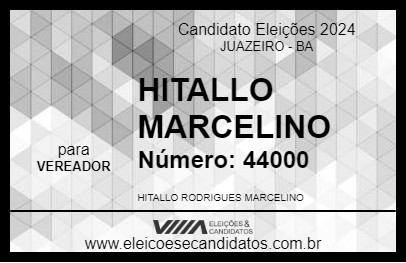 Candidato HITALLO MARCELINO 2024 - JUAZEIRO - Eleições