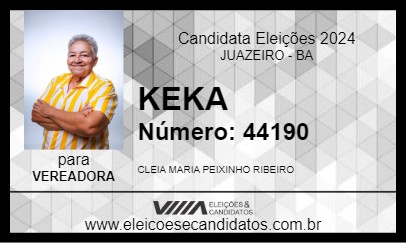 Candidato KEKA 2024 - JUAZEIRO - Eleições