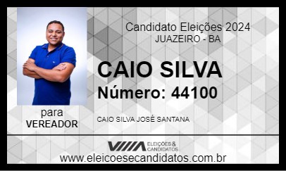 Candidato CAIO SILVA 2024 - JUAZEIRO - Eleições