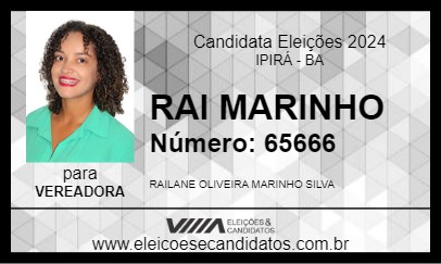 Candidato RAI MARINHO 2024 - IPIRÁ - Eleições