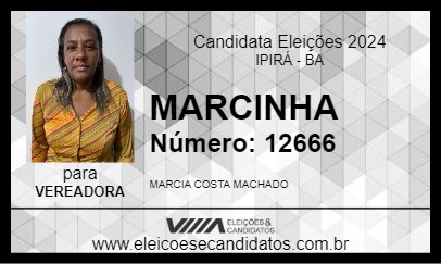 Candidato MARCINHA 2024 - IPIRÁ - Eleições