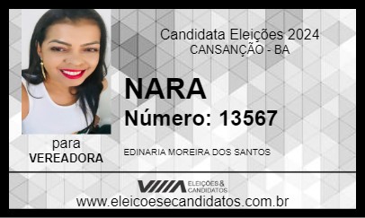 Candidato NARA 2024 - CANSANÇÃO - Eleições