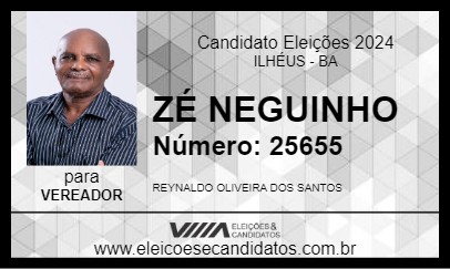 Candidato ZÉ NEGUINHO 2024 - ILHÉUS - Eleições