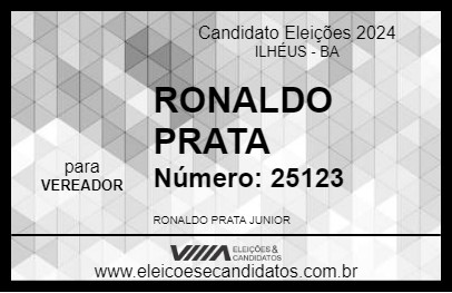 Candidato RONALDO PRATA 2024 - ILHÉUS - Eleições