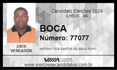 Candidato BOCA 2024 - ILHÉUS - Eleições