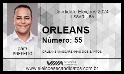 Candidato ORLEANS 2024 - JUSSARI - Eleições