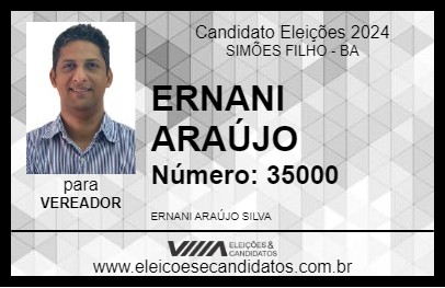 Candidato ERNANI ARAÚJO 2024 - SIMÕES FILHO - Eleições