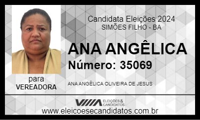 Candidato ANA ANGÊLICA 2024 - SIMÕES FILHO - Eleições