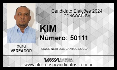 Candidato KIM 2024 - GONGOGI - Eleições