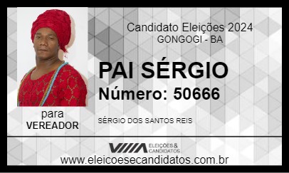 Candidato PAI SÉRGIO 2024 - GONGOGI - Eleições