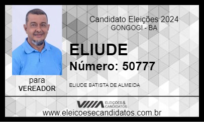 Candidato ELIUDE 2024 - GONGOGI - Eleições