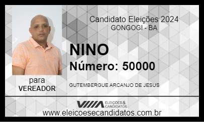 Candidato NINO 2024 - GONGOGI - Eleições