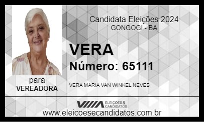 Candidato VERA 2024 - GONGOGI - Eleições