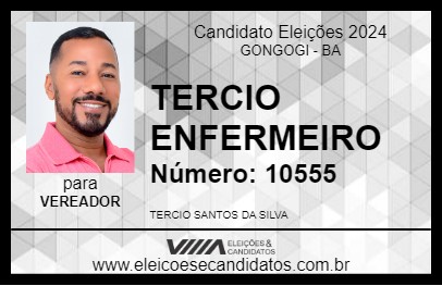 Candidato TERCIO ENFERMEIRO 2024 - GONGOGI - Eleições