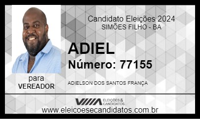 Candidato ADIEL 2024 - SIMÕES FILHO - Eleições