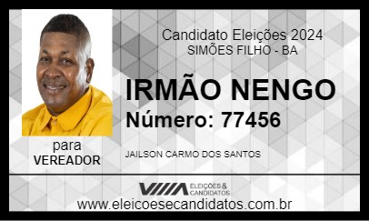 Candidato IRMÃO NENGO 2024 - SIMÕES FILHO - Eleições